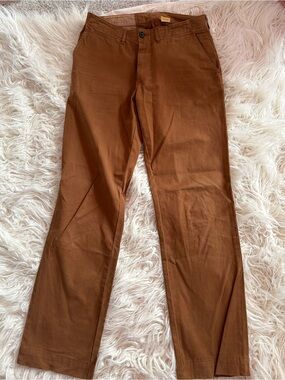 Billy Reid Brown 100% Cotton Chino Pants Men’s 31x31 Straight Fit